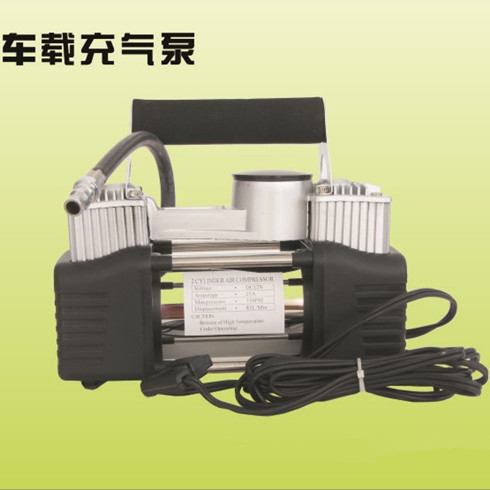 愛(ài)車(chē)寶銀色車(chē)載充氣泵