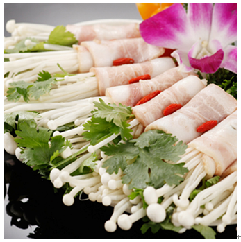 開(kāi)往春天的地鐵小火鍋菜品-培根金針菇