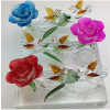 水晶拉絲工藝產(chǎn)品-水晶拉絲花鳥(niǎo)造型