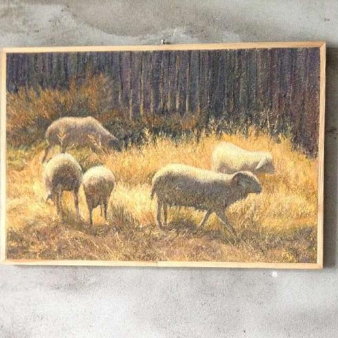 松花玉石顆粒墻藝-動(dòng)物圖