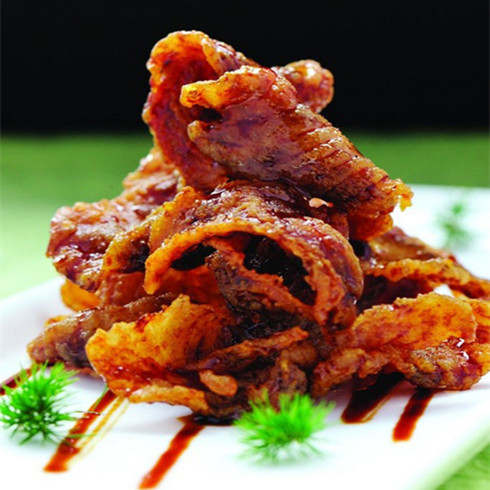小金爆魚(yú)小吃