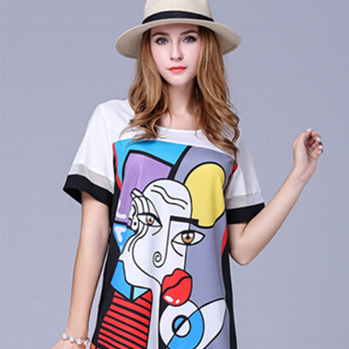 千貝惠女裝-復古風長款T恤