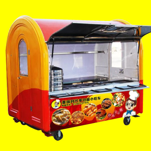 美味時(shí)代小吃車(chē)-拱形餐車(chē)