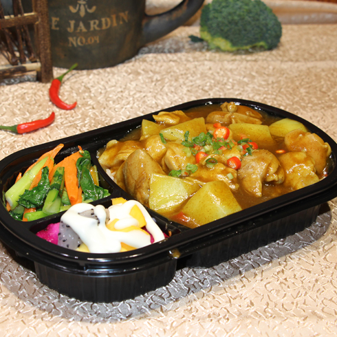 老享吃便當-咖喱土豆雞肉飯