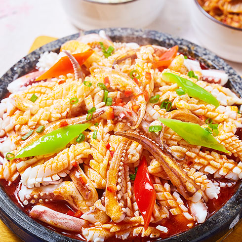 麻辣石鍋魷魚(yú)須